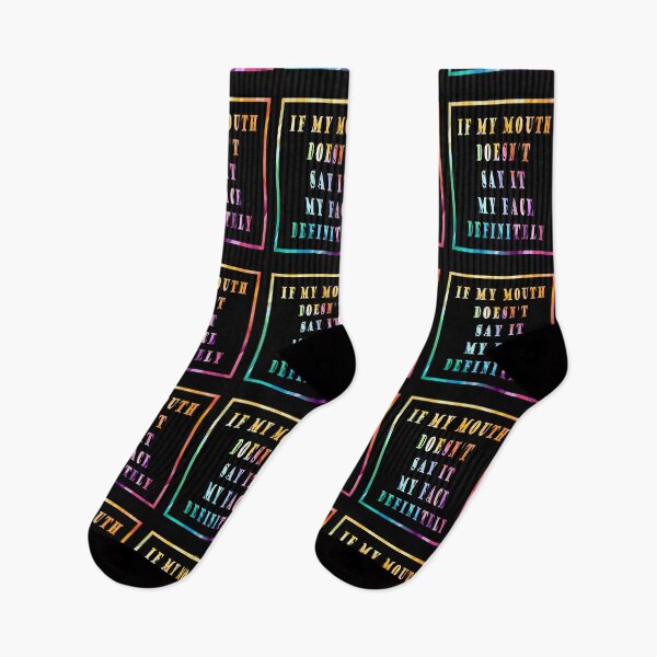 Item preview, If My Mouth Doesnt't Say It My Face Definitely designed and sold by Mode Tees.