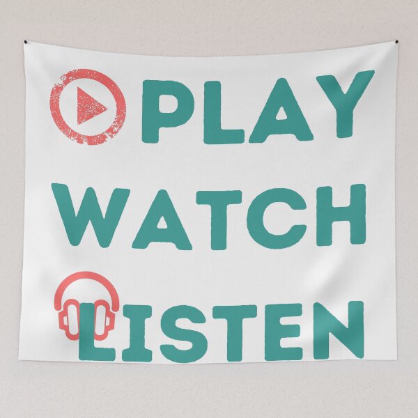 Artikelvorschau, Play Watch Listen Quote entworfen und verkauft von Schuva.
