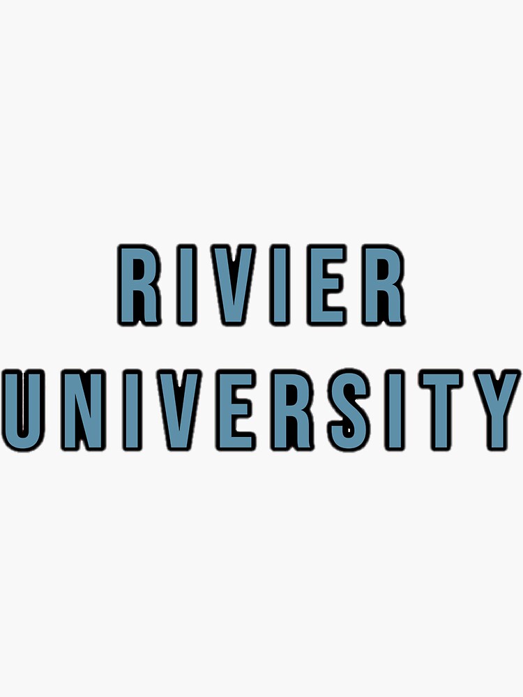 "Rivier University " Sticker by seemsugly Redbubble