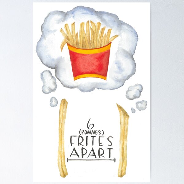 Item preview, 6 Frites Apart designed and sold by sarahvogelart.