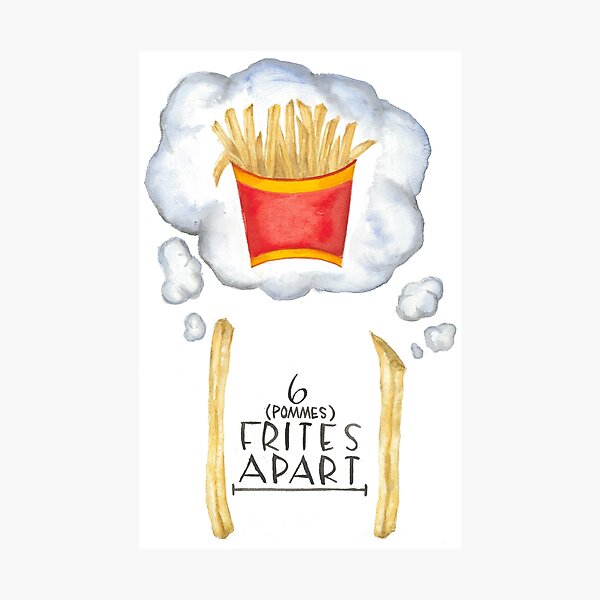 Item preview, 6 Frites Apart designed and sold by sarahvogelart.