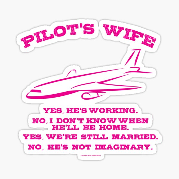 Pilot's Wife Sticker