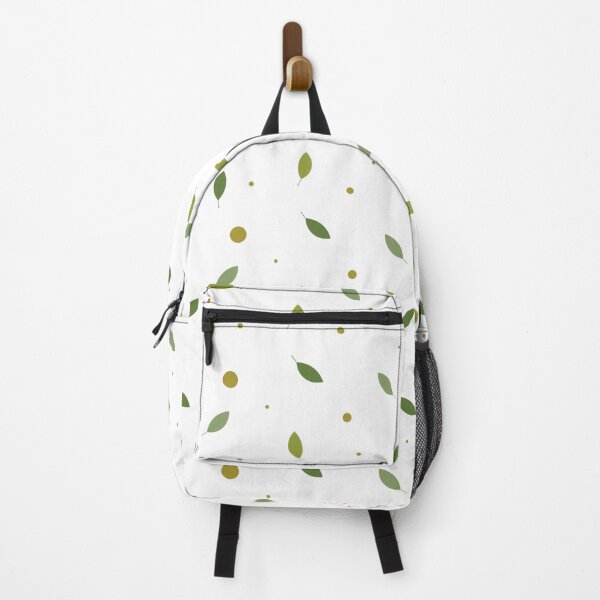 Item preview, Green Leaf Plant Different Color Leafy Pattern Orange Polka Dots in Bags, Mugs, Blankets, Mats, Shirts, Curtains, Dress, Shirts  designed and sold by MilcArtworks.