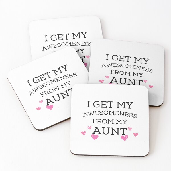 Item preview, I Get My Awesomeness From My Aunt designed and sold by Ava Rozalinda.