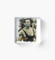 arnold schwarzenegger signature Acrylic Block
