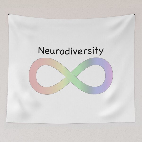 Item preview, Pastel Rainbow Neurodiversity Infinity designed and sold by emilyrosew1.