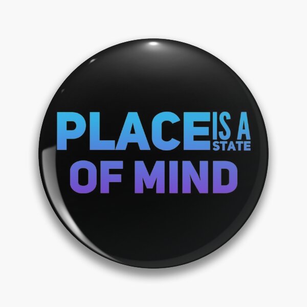 Item preview, Place Is A State Of Mind, Blue Gradient designed and sold by WhimsicaliTee.