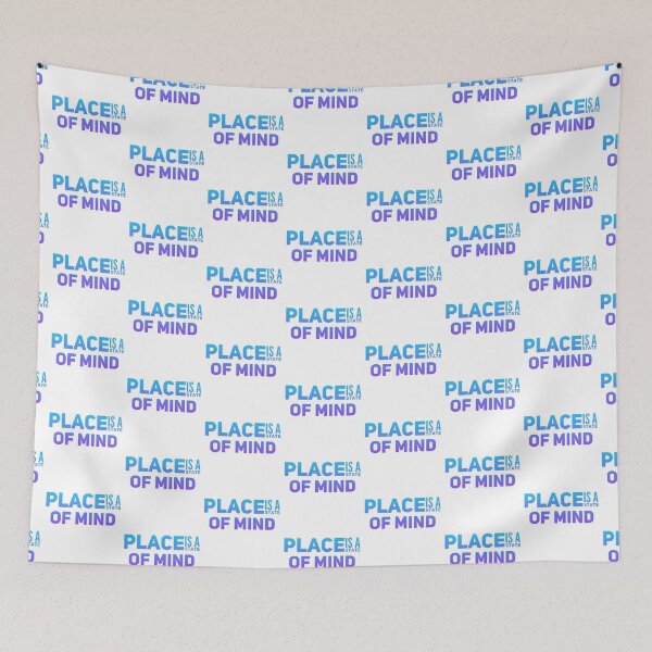 Item preview, Place Is A State Of Mind, Blue Gradient designed and sold by WhimsicaliTee.