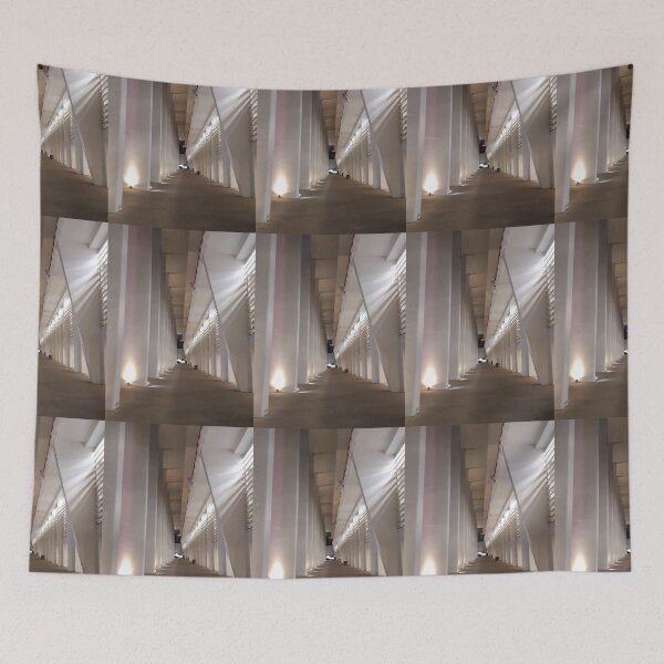 Item preview, White Long Stadium Corridor with Huge Columns designed and sold by ColourfulDae.