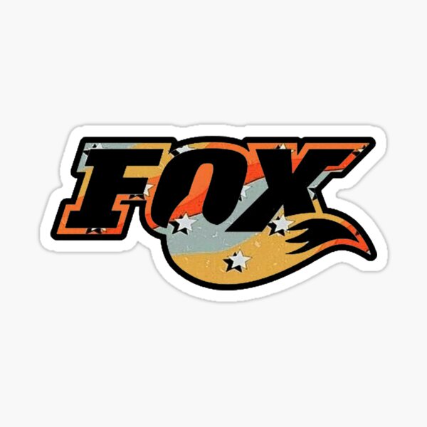 Fox Racing Tail Logo Sticker for Sale by deannaburg