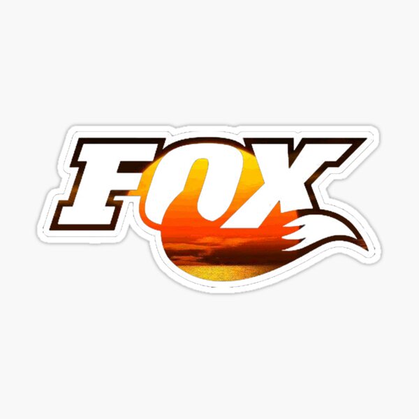 Fox Racing Tail Logo Sticker for Sale by deannaburg