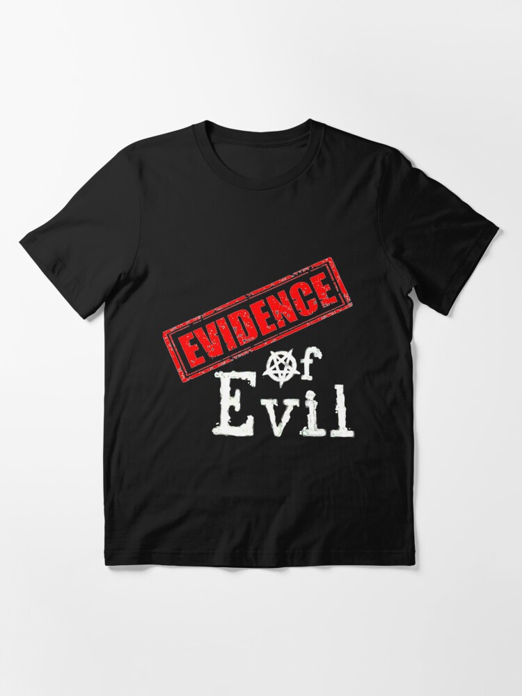 Alternate view of Evidence of Evil Logo Merchandise Essential T-Shirt