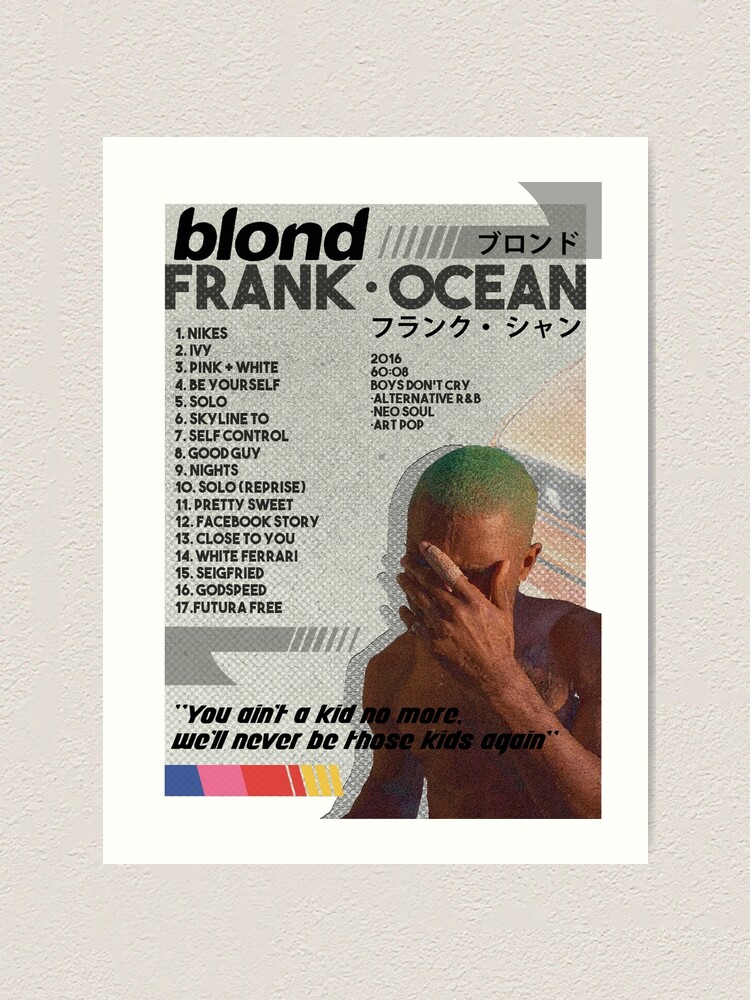 Frank Ocean Vinyl Cover Design Art Board Print for Sale by FruitfulMerch