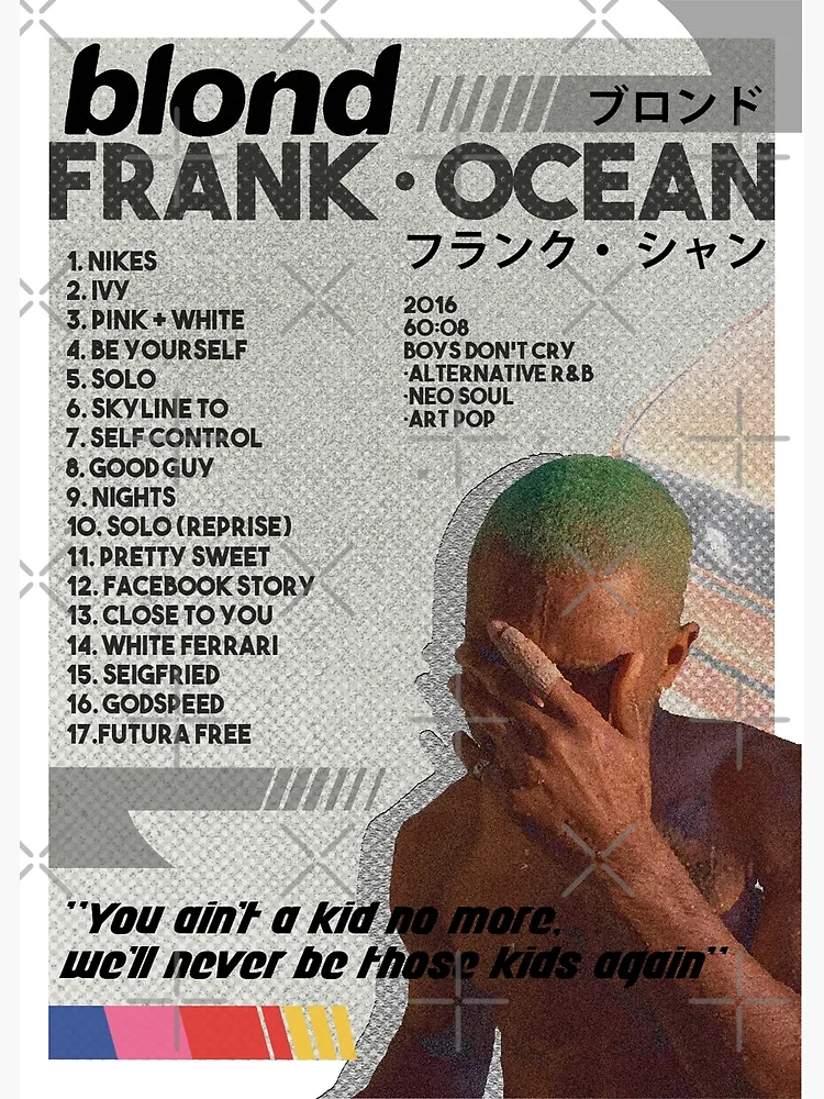 Frank Ocean Vinyl Cover Design Art Board Print for Sale by FruitfulMerch