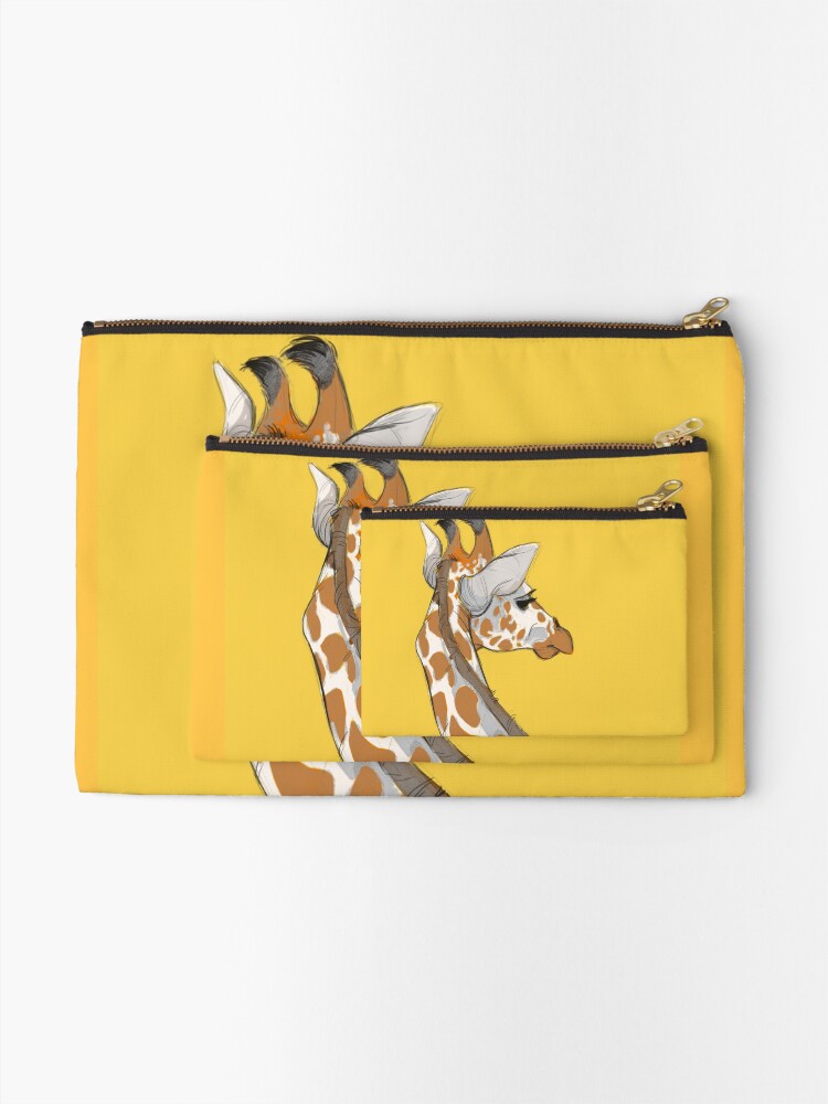 Alternate view of Giraffe Zipper Pouch