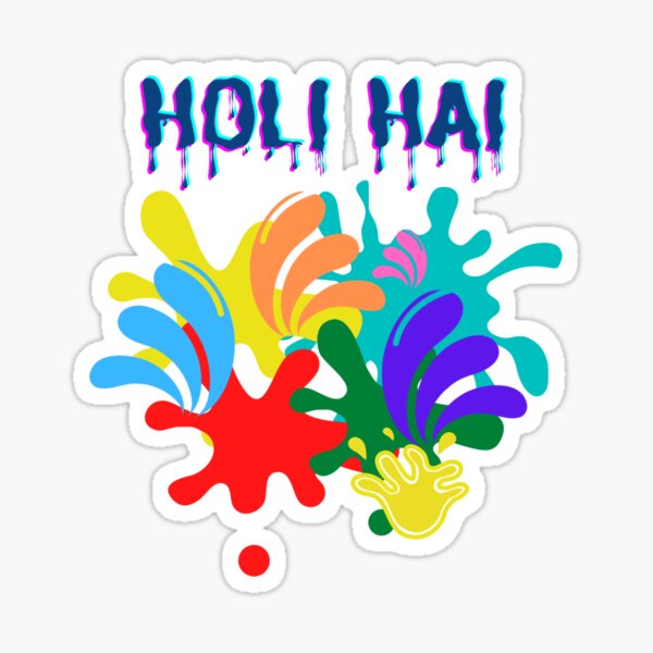 Holi Festival of Colors Sticker