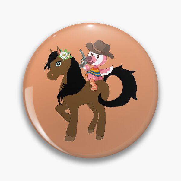 Item preview, Flamingo youtube Flamingo Plush cowboy flamingo bird  on a cute pony  horse,horse to meet you , cartoon cowboy, cute female pony designed and sold by SGS-.