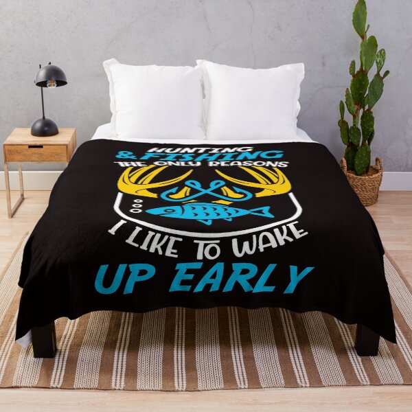 Item preview, HUNTING & FISHING THE ONLY REASONS I LIKE TO WAKE UP EARLY designed and sold by teemaker24.