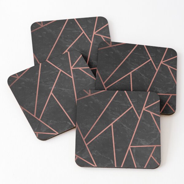 Item preview, Rose Gold and Black Marble designed and sold by Timegraf.