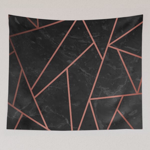 Item preview, Rose Gold and Black Marble designed and sold by Timegraf.