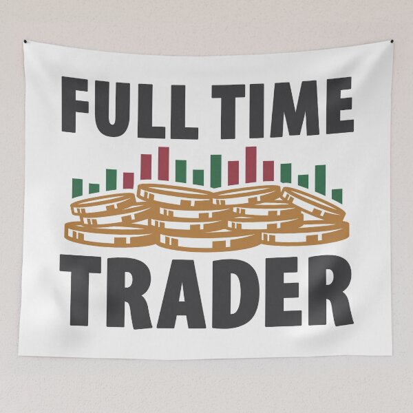 Item preview, Full Time Trader designed and sold by spacedowl.