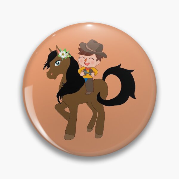 Item preview, Flamingo youtube Flamingo Plush cowboy face on a cute pony  horse, horse to meet you , cartoon cowboy, cute female pony designed and sold by SGS-.