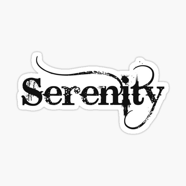 Serenity  Sticker for Sale by ellietography  Redbubble