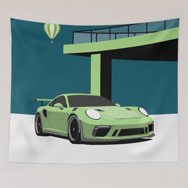 Item preview, 911 GT3 Green art designed and sold by Keyur44.