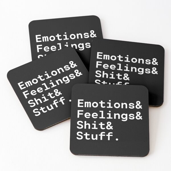 Artikelvorschau, Emotions and Feeling and Shit and Stuff - It's complicated entworfen und verkauft von TakeOnWisdom.