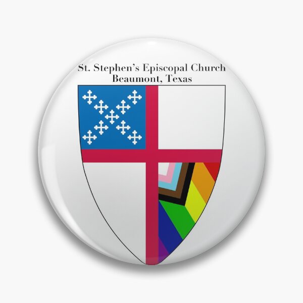 Aperçu de l'œuvre Église épiscopale St.Stephen - Beaumont, Texas Church Shield avec drapeau progressif 1 créée et vendue par litmusician.