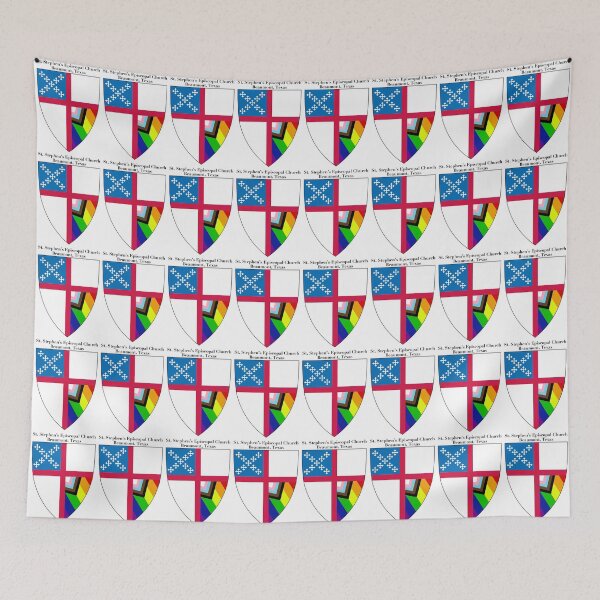 Item preview, St. Stephen's Episcopal Church - Beaumont, Texas Church Shield with Progressive Flag 1 designed and sold by litmusician.