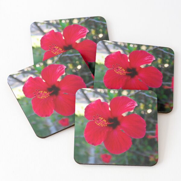 Item preview, Red hibiscus flower designed and sold by Mahirov Shop.