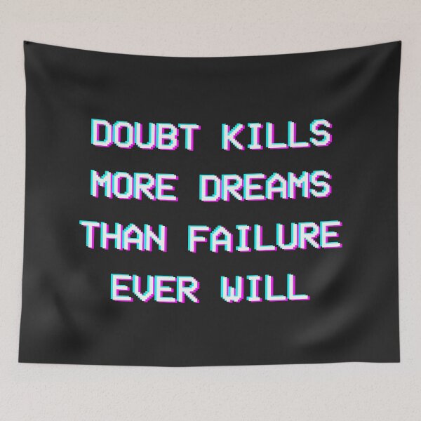 Item preview, Motivational Quote Doubt Kills designed and sold by PseudoEnergy.