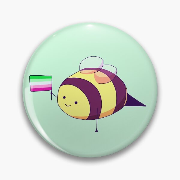 Item preview, Abrosexual Pride Bee designed and sold by ForTheFrogWar.