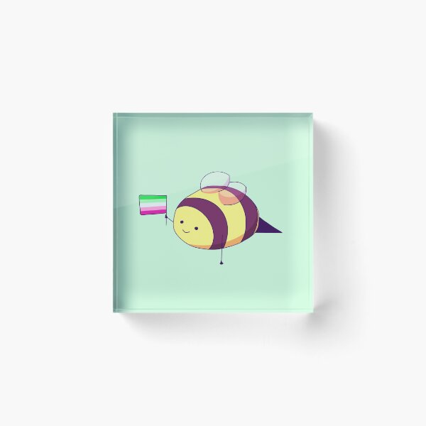 Item preview, Abrosexual Pride Bee designed and sold by ForTheFrogWar.