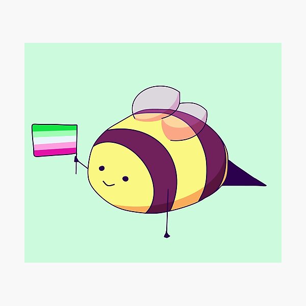 Item preview, Abrosexual Pride Bee designed and sold by ForTheFrogWar.