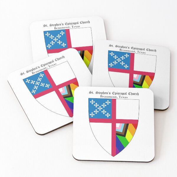 Item preview, St. Stephen's Episcopal Church - Beaumont, Texas Church Shield with Progressive Flag PNG Cut Out Design - Old English Text 6 designed and sold by litmusician.