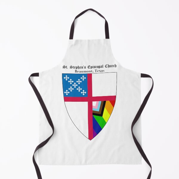 Item preview, St. Stephen's Episcopal Church - Beaumont, Texas Church Shield with Progressive Flag PNG Cut Out Design - Old English Text 6 designed and sold by litmusician.