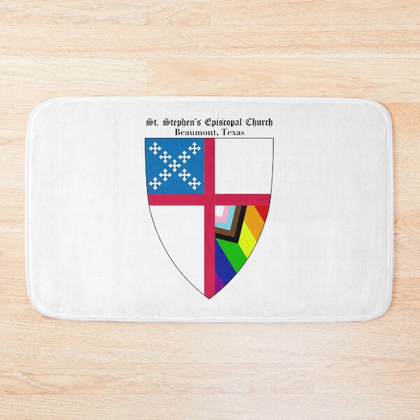 Item preview, St. Stephen's Episcopal Church - Beaumont, Texas Church Shield with Progressive Flag PNG Cut Out Design - Old English Text 6 designed and sold by litmusician.