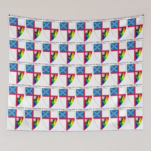 Item preview, St. Stephen's Episcopal Church - Beaumont, Texas Church Shield with Progressive Flag PNG Cut Out Design - Old English Text 6 designed and sold by litmusician.