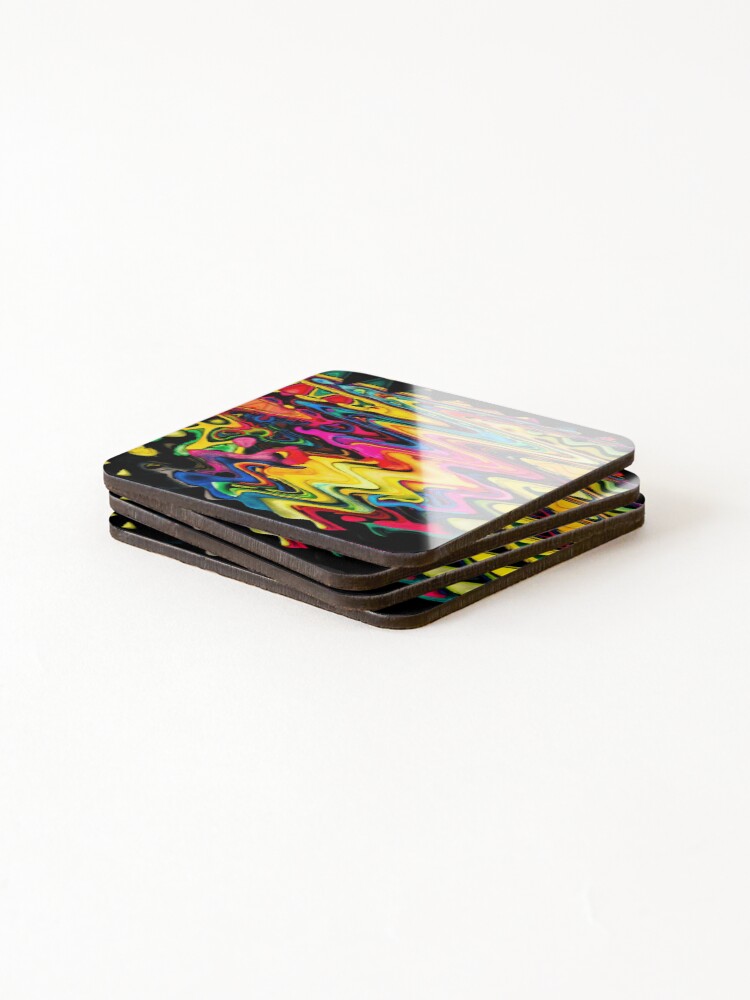 Thumbnail 4 of 5, Coasters (Set of 4), Rainbow Array 3 designed and sold by rainbowarray.
