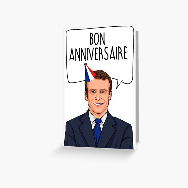 Emmanuel Macron Bon Anniversaire Carte de vœux
