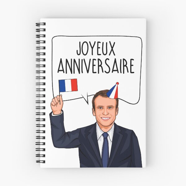 Item preview, Emmanuel Macron Joyeux Anniversaire designed and sold by popdesigner.