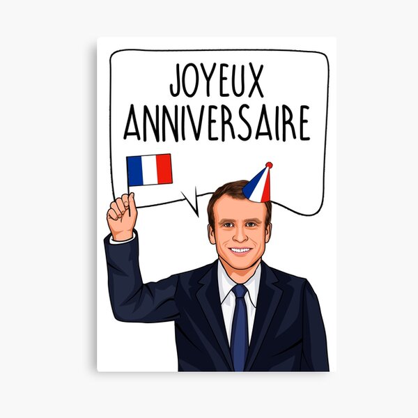 Joyeux Anniversaire Canvas Prints Redbubble