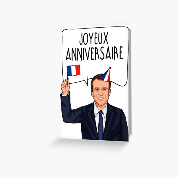 Bon Anniversaire Greeting Cards Redbubble