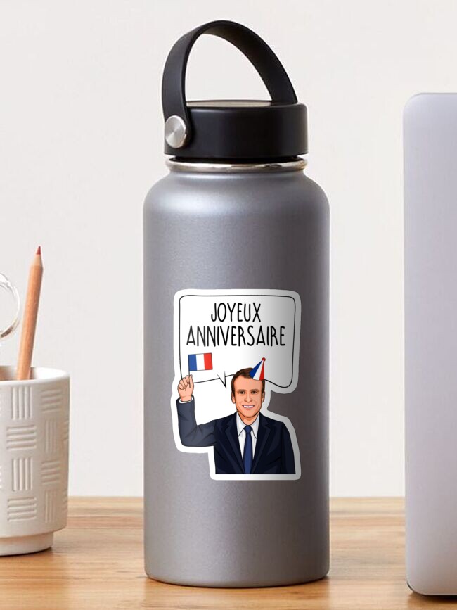 Emmanuel Macron Joyeux Anniversaire Sticker By Popdesigner Redbubble Emmanuel Macron Joyeux Anniversaire Sticker By Popdesigner Redbubble