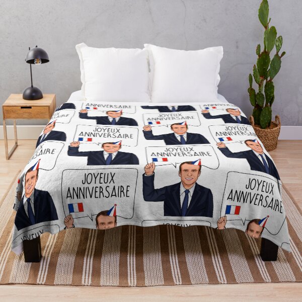 Item preview, Emmanuel Macron Joyeux Anniversaire designed and sold by popdesigner.