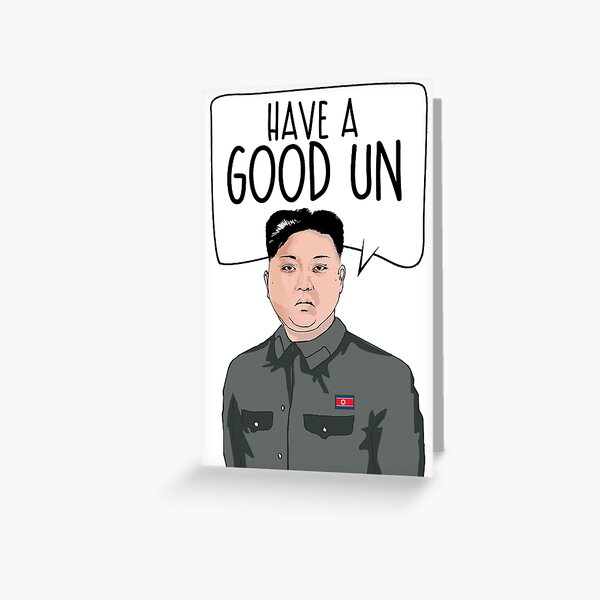 Kim Jong Un Birthday Greeting Cards | Redbubble