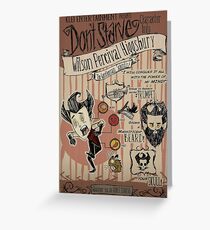 Don't Starve- Wilson Percival Higgsbury Greeting Card