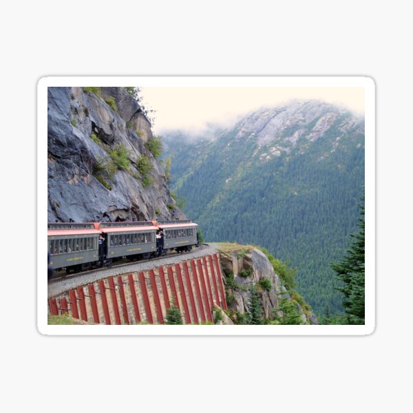 White Pass Railway, Near Skagway, Alaska Sticker